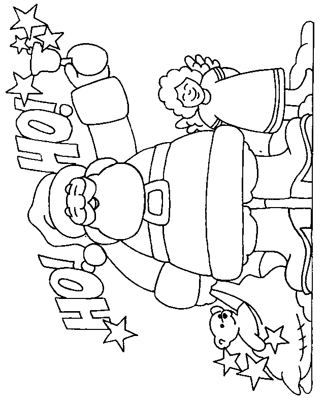 Święty Mikołaj kolorowanki